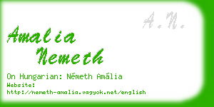 amalia nemeth business card
